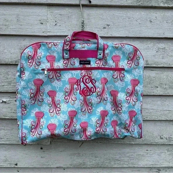 Simply, southern2 jellyfish Garment Bag for travel. monogrammed.KSS - Picture 1 of 6